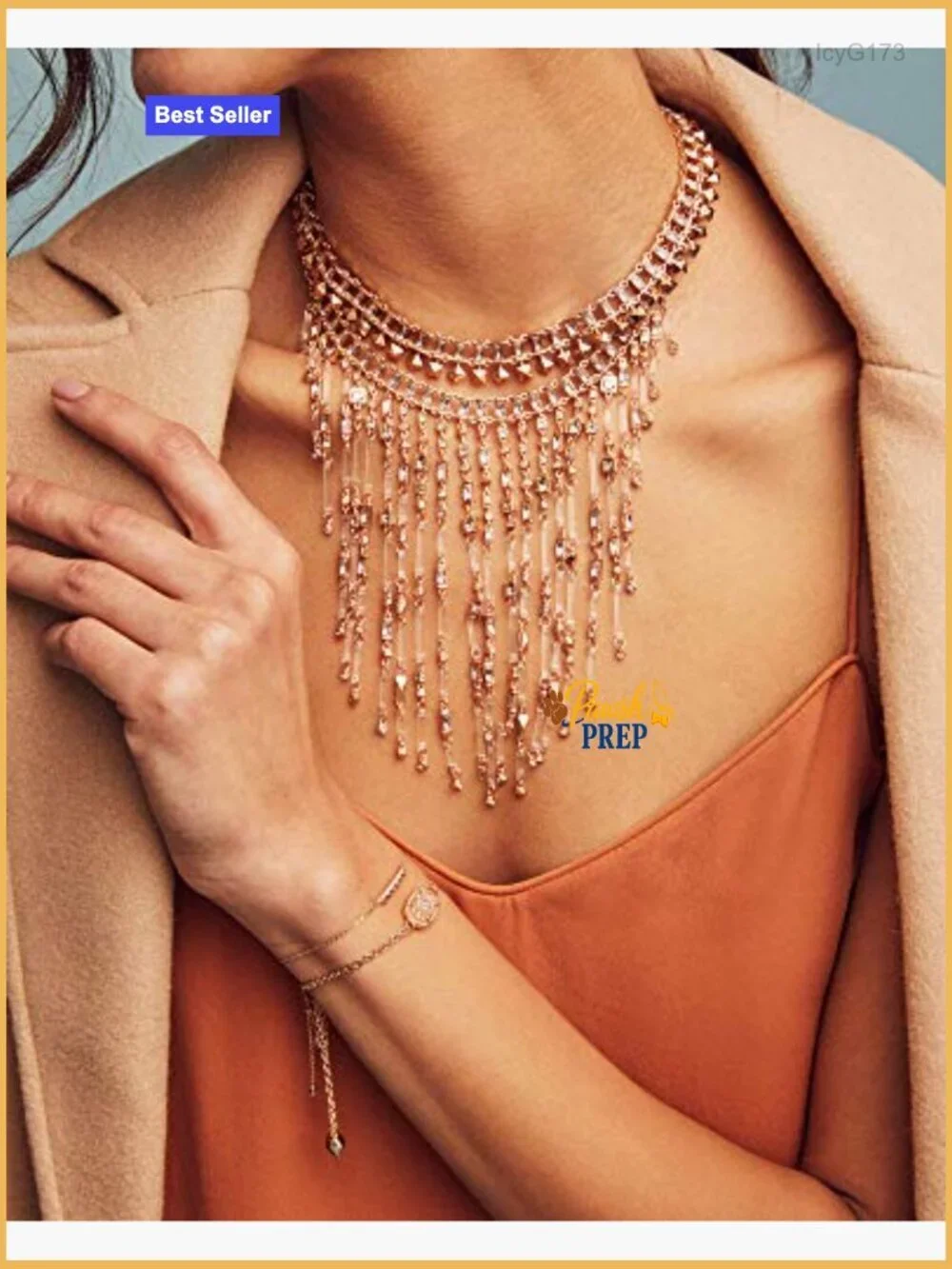 Adjustable Gold-Plated Chain Bracelet with Sliding Clasp, 9